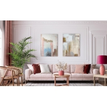 ZASŁONA GOTOWA SIBEL NA TAŚMIE 140 X 270 CM CIEMNORÓŻOWY