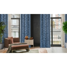 ZASŁONA GOTOWA LIVIA 140 X 250 CM CIEMNONIEBIESKI
