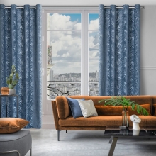 ZASŁONA GOTOWA LIVIA 140 X 250 CM CIEMNONIEBIESKI