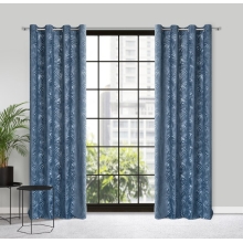 ZASŁONA GOTOWA LIVIA 140 X 250 CM CIEMNONIEBIESKI