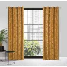 ZASŁONA GOTOWA LIVIA 140 X 250 CM ZŁOCISTY