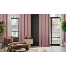 ZASŁONA GOTOWA AMARO 140 X 250 CM PUDROWY RÓŻ