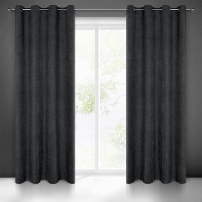 ZASŁONA GOTOWA MILO 140 X 250 CM CZARNY