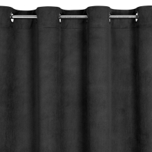 ZASŁONA GOTOWA MILO 140 X 250 CM CZARNY