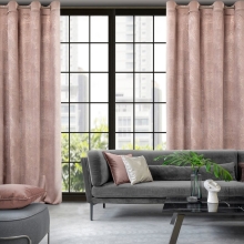 ZASŁONA GOTOWA GOJA 140 X 250 CM PUDROWY RÓŻ