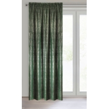 ZASŁONA GOTOWA D91 CYPR NA TAŚMIE 140 X 270 CM ZIELONY