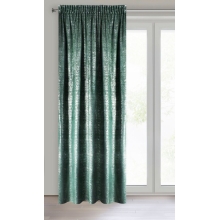 ZASŁONA GOTOWA D91 CYPR NA TAŚMIE 140 X 270 CM TURKUSOWY