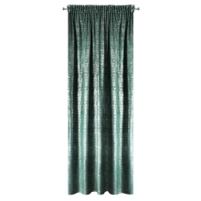 ZASŁONA GOTOWA D91 CYPR NA TAŚMIE 140 X 270 CM TURKUSOWY