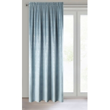 ZASŁONA GOTOWA D91 CYPR NA TAŚMIE 140 X 270 CM NIEBIESKI