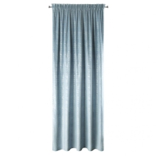 ZASŁONA GOTOWA D91 CYPR NA TAŚMIE 140 X 270 CM NIEBIESKI