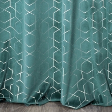 ZASŁONA GOTOWA MANDI 135 X 250 CM TURKUSOWY