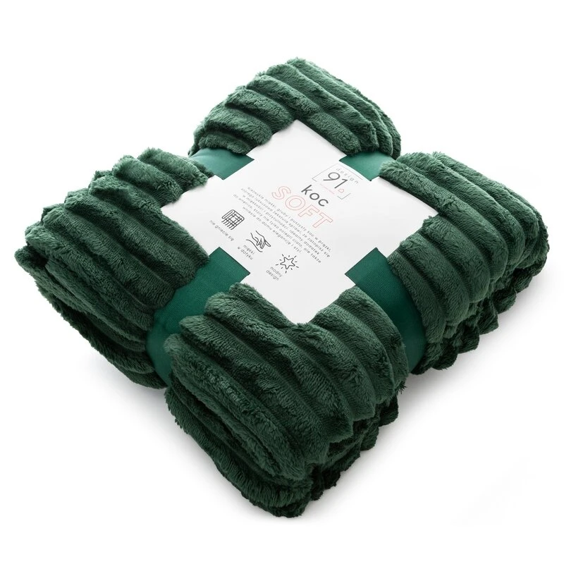 KOC D91 SOFT 170 X 210 CM CIEMNOZIELONY