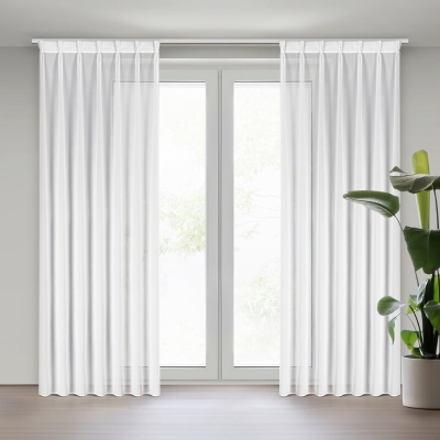 FIRANA GOTOWA RUBY 80 X 270 CM BIAŁY