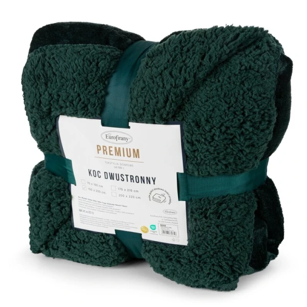 KOC TEDY 170 X 210 CM CIEMNOZIELONY