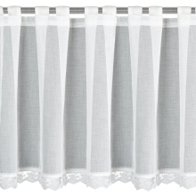 FIRANA GOTOWA SUZAN NA SZELKACH 150 X 70 CM BIAŁY