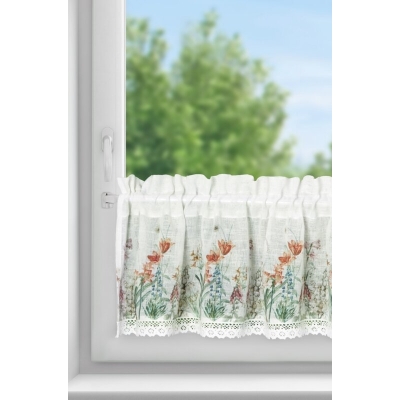FIRANA GOTOWA NEMEZJA NA TAŚMIE 150 X 30 CM BIAŁY