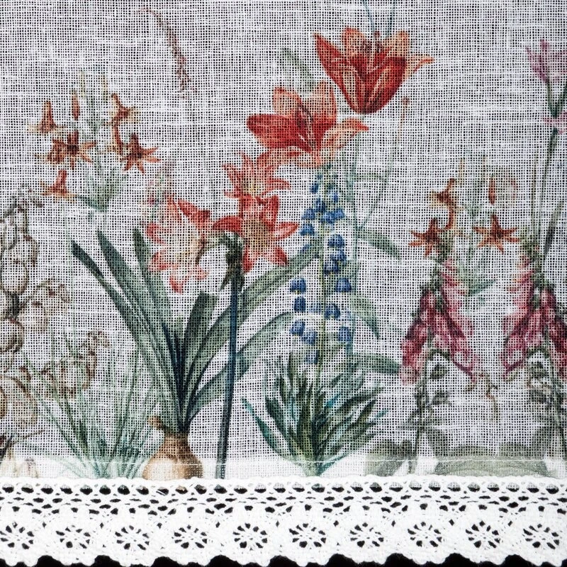 FIRANA GOTOWA NEMEZJA NA TAŚMIE 150 X 30 CM BIAŁY