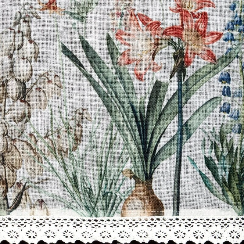 FIRANA GOTOWA NEMEZJA NA TAŚMIE 150 X 60 CM BIAŁY