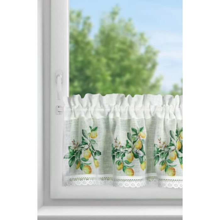 FIRANA GOTOWA CLOE NA TAŚMIE 150 X 30 CM BIAŁY