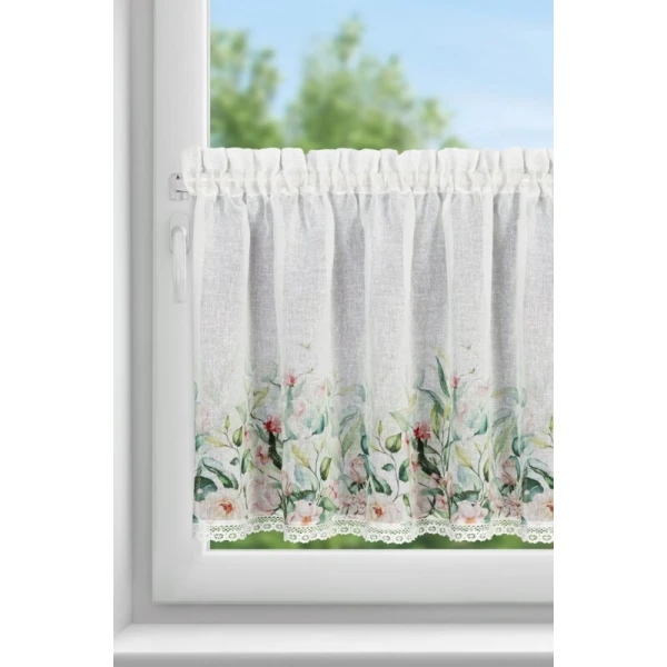 FIRANA GOTOWA ESTERA NA TAŚMIE 150 X 60 CM BIAŁY