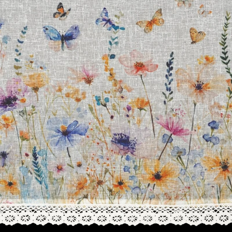 FIRANA GOTOWA ROZALIE NA TAŚMIE 150 X 30 CM BIAŁY