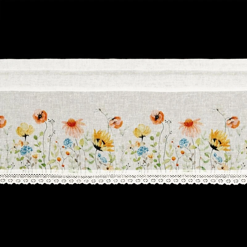 FIRANA GOTOWA NATI NA TAŚMIE 150 X 30 CM BIAŁY