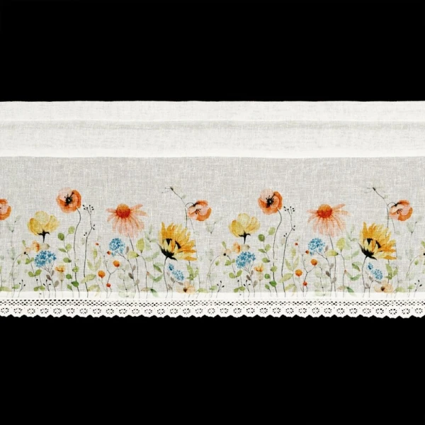 FIRANA GOTOWA NATI NA TAŚMIE 150 X 30 CM BIAŁY