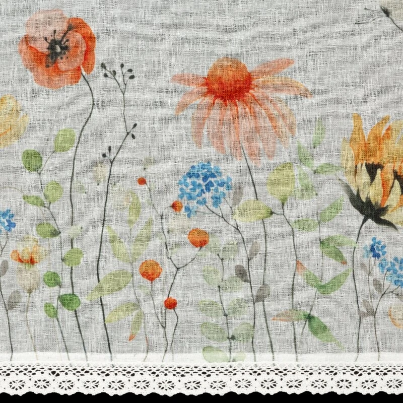 FIRANA GOTOWA NATI NA TAŚMIE 150 X 30 CM BIAŁY