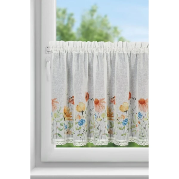 FIRANA GOTOWA NATI NA TAŚMIE 150 X 60 CM BIAŁY