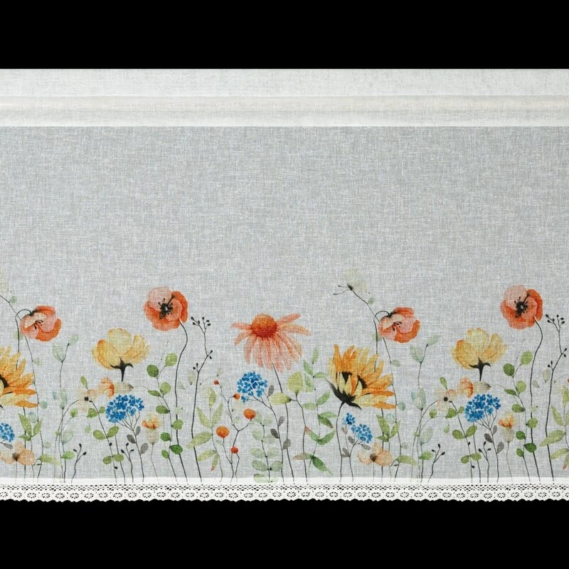 FIRANA GOTOWA NATI NA TAŚMIE 150 X 60 CM BIAŁY