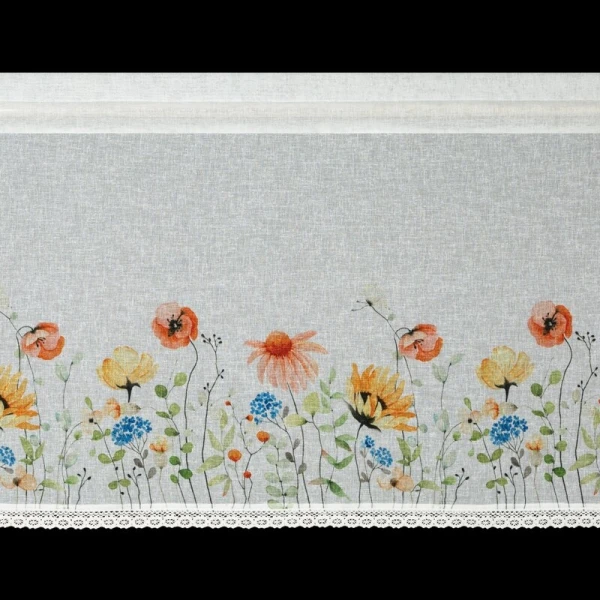 FIRANA GOTOWA NATI NA TAŚMIE 150 X 60 CM BIAŁY