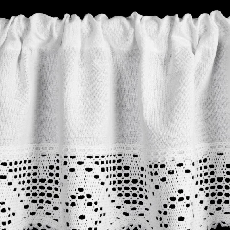 FIRANA GOTOWA ISAAC NA TAŚMIE 150 X 30 CM BIAŁY