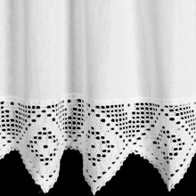 FIRANA GOTOWA ISAAC NA TAŚMIE 150 X 60 CM BIAŁY