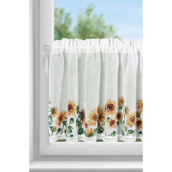 FIRANA GOTOWA HELIA NA TAŚMIE 150 X 60 CM BIAŁY