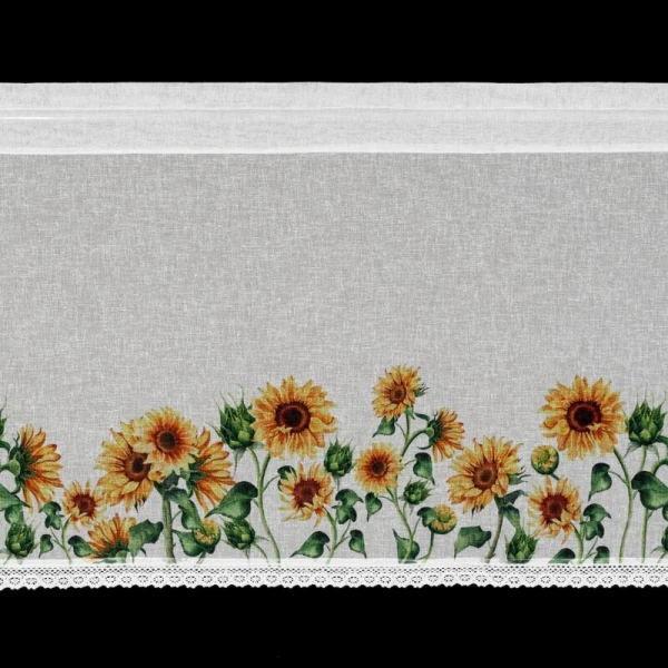 FIRANA GOTOWA HELIA NA TAŚMIE 150 X 60 CM BIAŁY