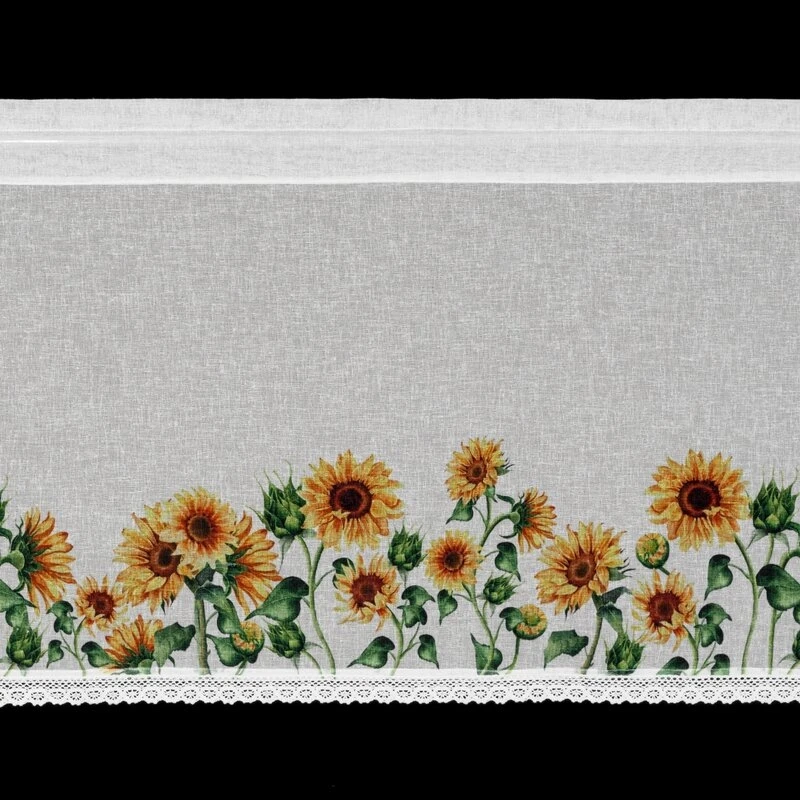 FIRANA GOTOWA HELIA NA TAŚMIE 150 X 60 CM BIAŁY