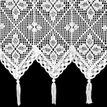 FIRANA GOTOWA MARTHA NA TAŚMIE 150 X 30 CM BIAŁY