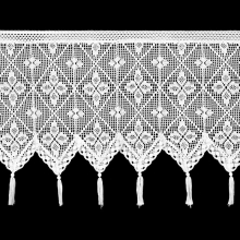 FIRANA GOTOWA MARTHA NA TAŚMIE 150 X 60 CM BIAŁY