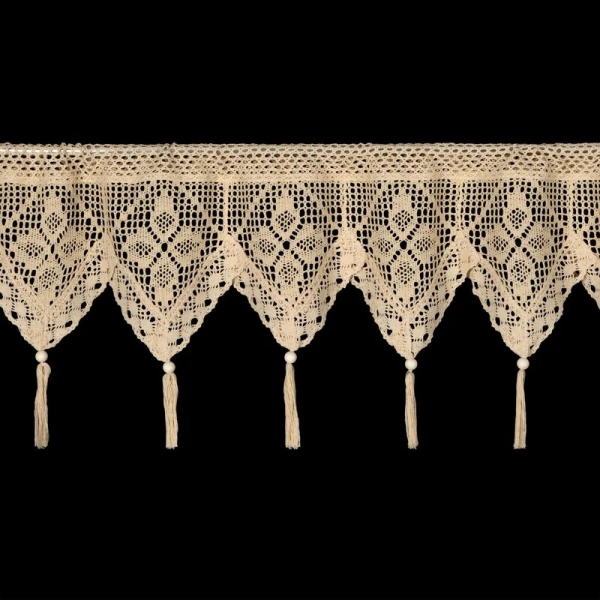 FIRANA GOTOWA MARTHA NA TAŚMIE 150 X 30 CM JASNOBEŻOWY