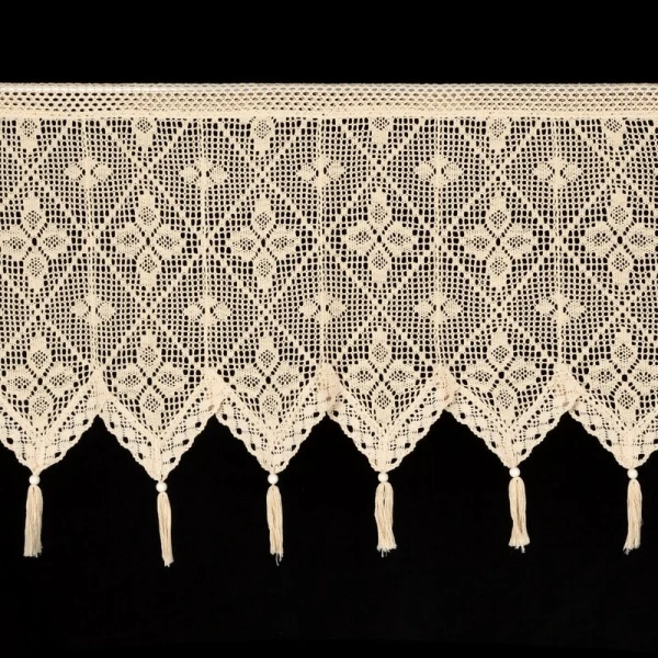 FIRANA GOTOWA MARTHA NA TAŚMIE 150 X 60 CM JASNOBEŻOWY