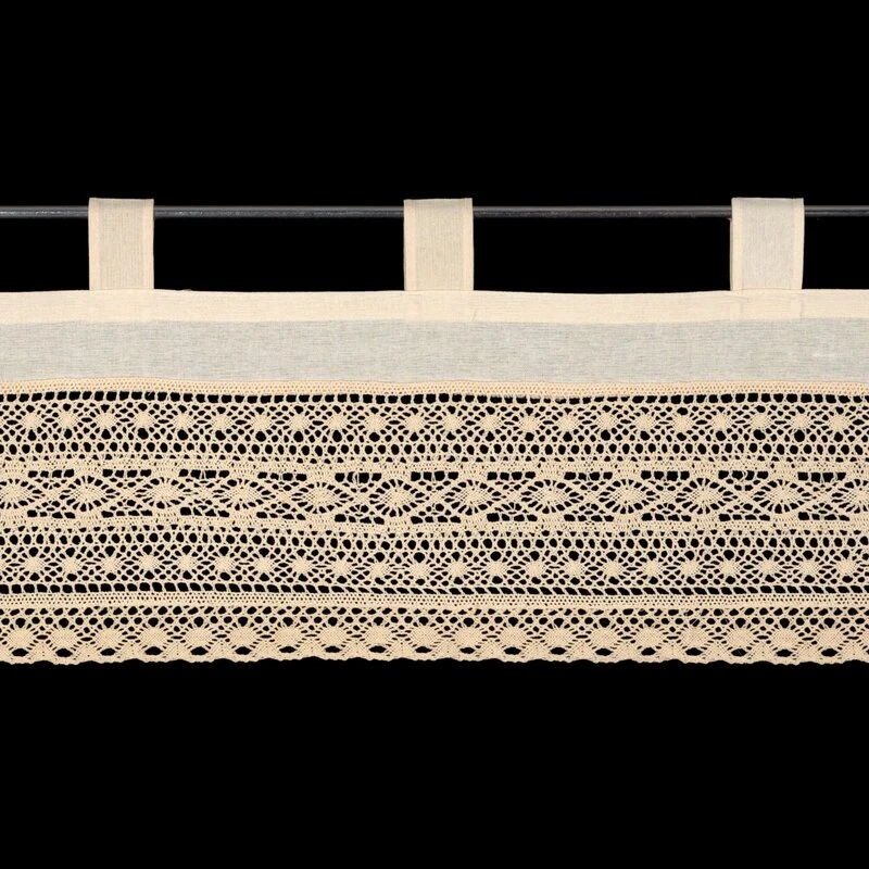 FIRANA GOTOWA MADDELINE NA SZELKACH 150 X 35 CM JASNOBEŻOWY
