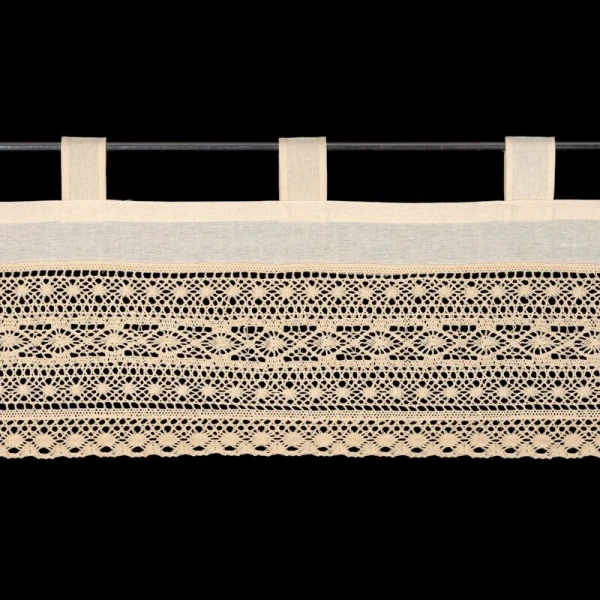 FIRANA GOTOWA MADDELINE NA SZELKACH 150 X 35 CM JASNOBEŻOWY