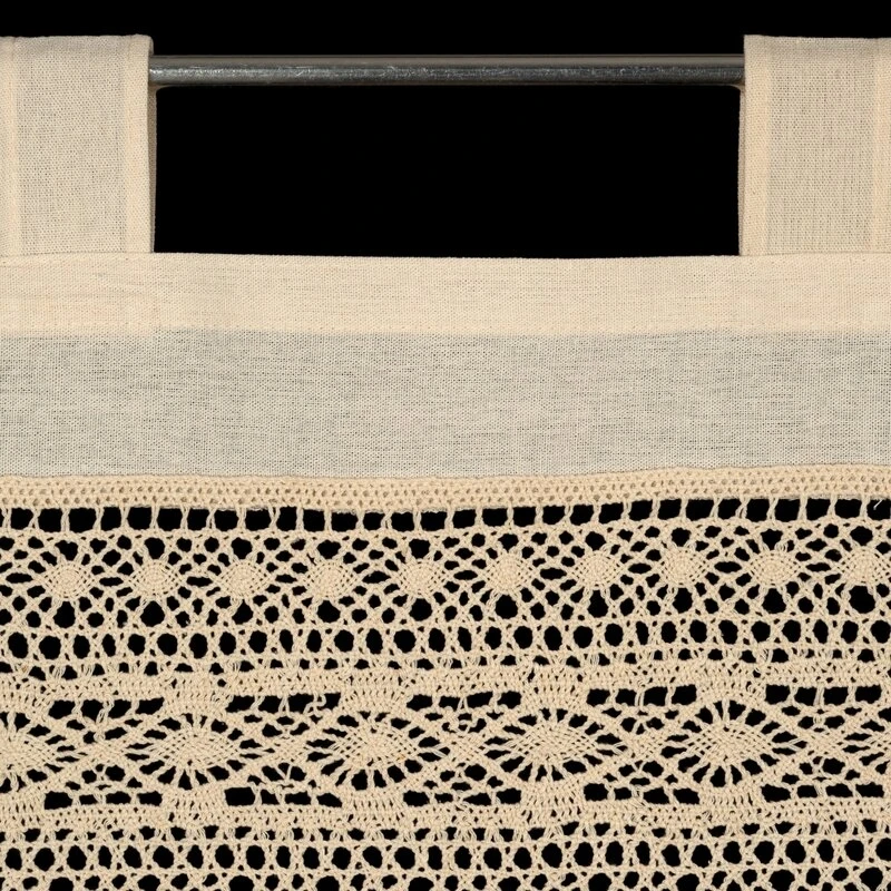 FIRANA GOTOWA MADDELINE NA SZELKACH 150 X 35 CM JASNOBEŻOWY