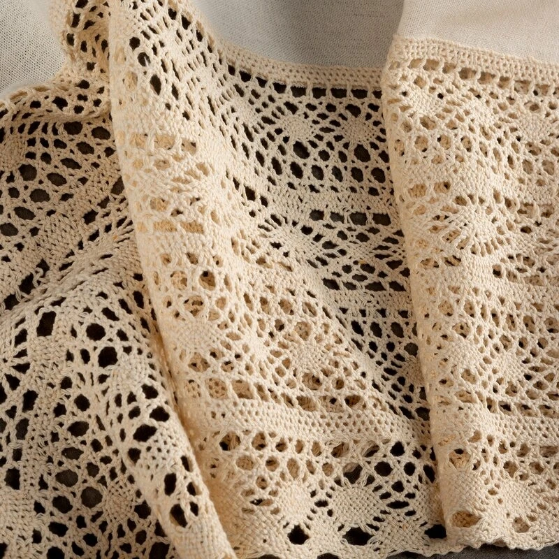 FIRANA GOTOWA MADDELINE NA SZELKACH 150 X 35 CM JASNOBEŻOWY