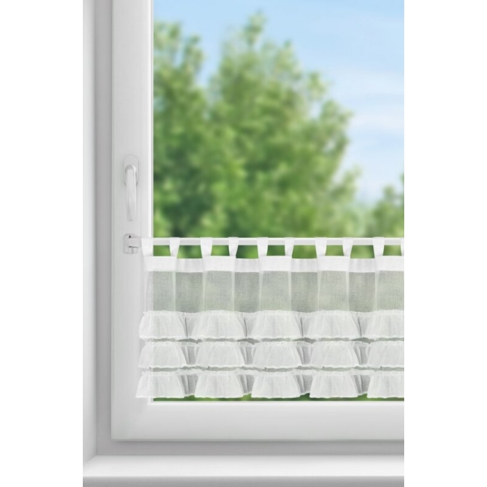 FIRANA GOTOWA LILIAN 1 NA SZELKACH 150 X 45 CM BIAŁY