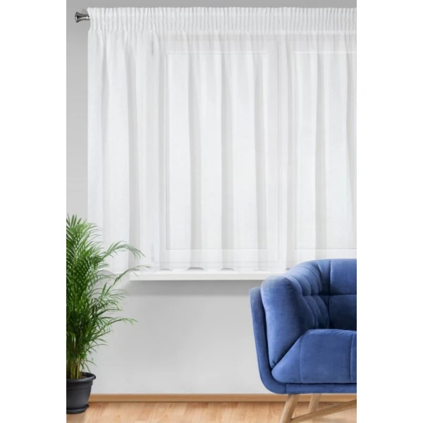 FIRANA GOTOWA VIOLA NA TAŚMIE 400 X 145 CM BIAŁY
