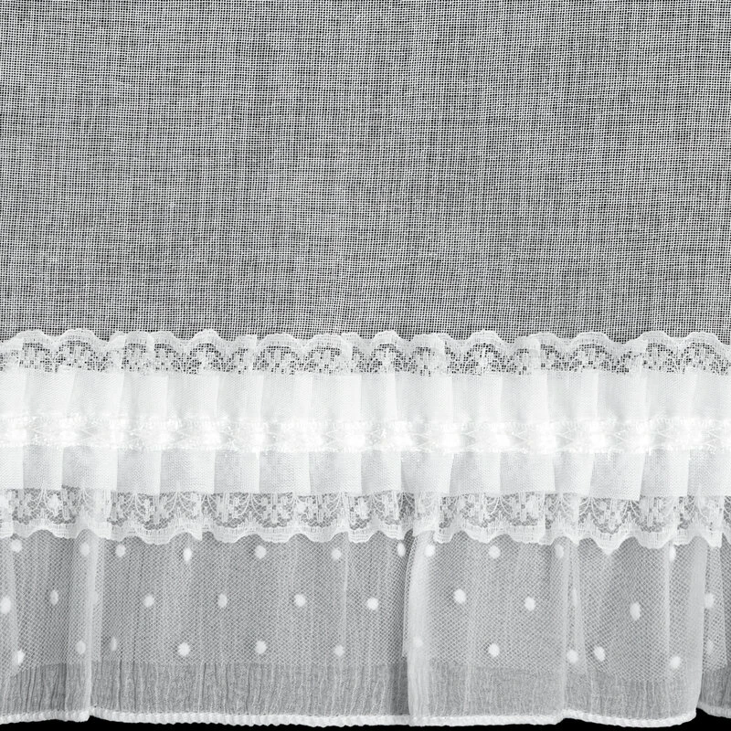 FIRANA GOTOWA MARY NA SZELKACH 150 X 30 CM BIAŁY
