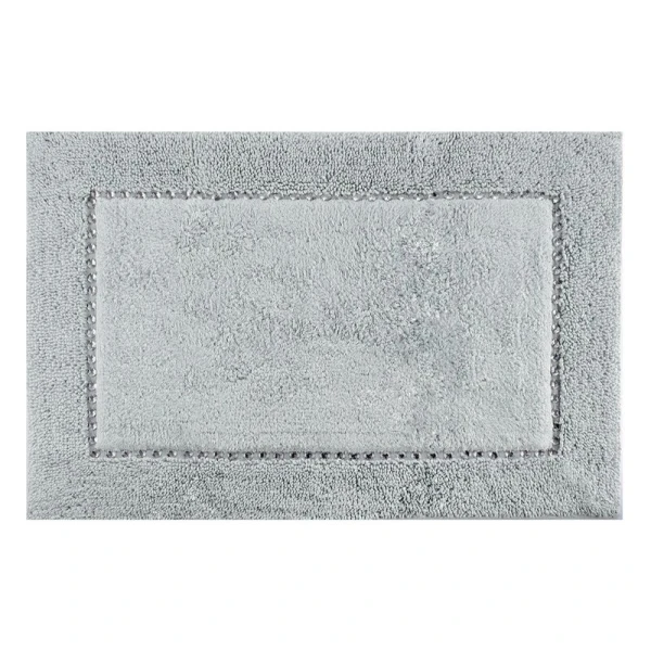 DYWANIK ŁAZIENKOWY CHIC 60 X 90 CM SREBRNY