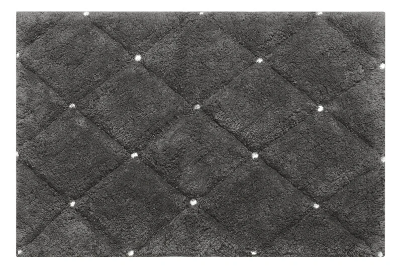 DYWANIK ŁAZIENKOWY CHIC (2) 60 X 90 CM STALOWY