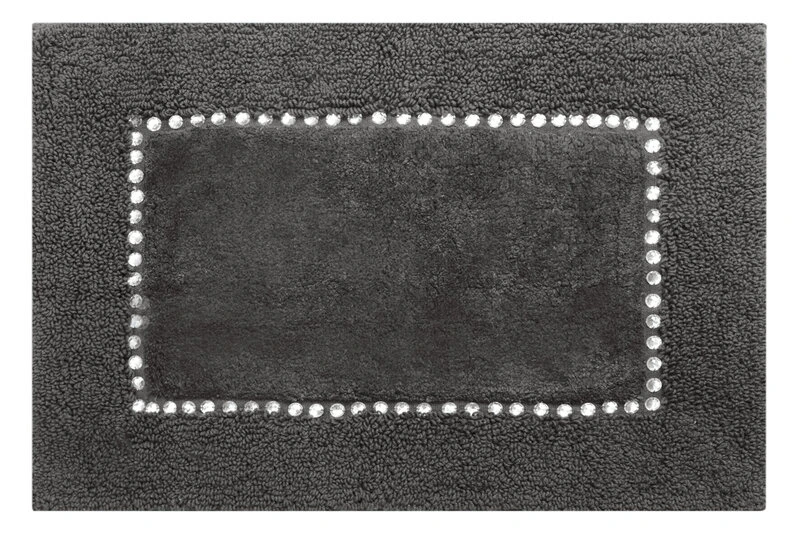 DYWANIK ŁAZIENKOWY CHIC 60 X 90 CM STALOWY